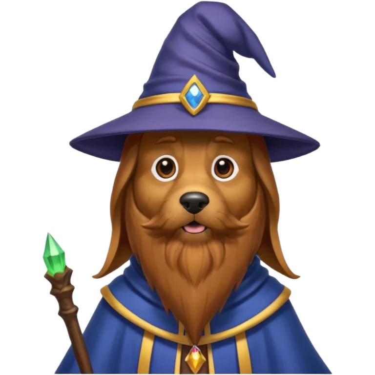 Dog wizard emoji