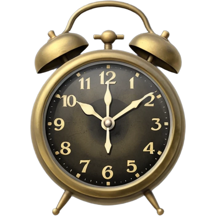 старый будильник emoji