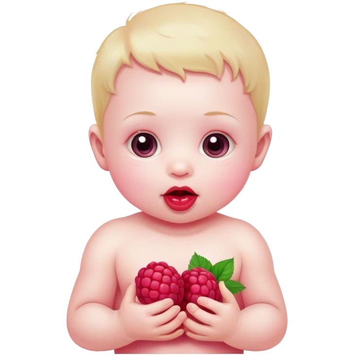 Raspberry baby emoji