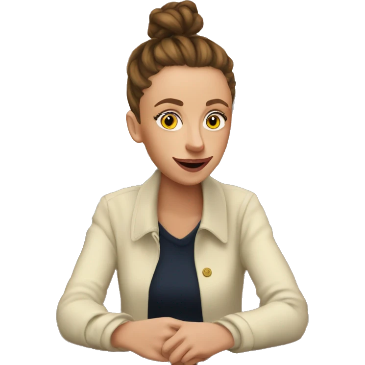 Emma Chamberlain visiting cafes emoji