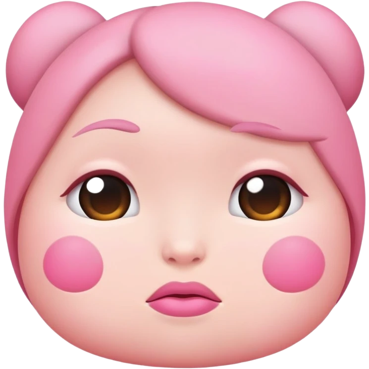 Cartoon bum cheeks in simple cute style emoji