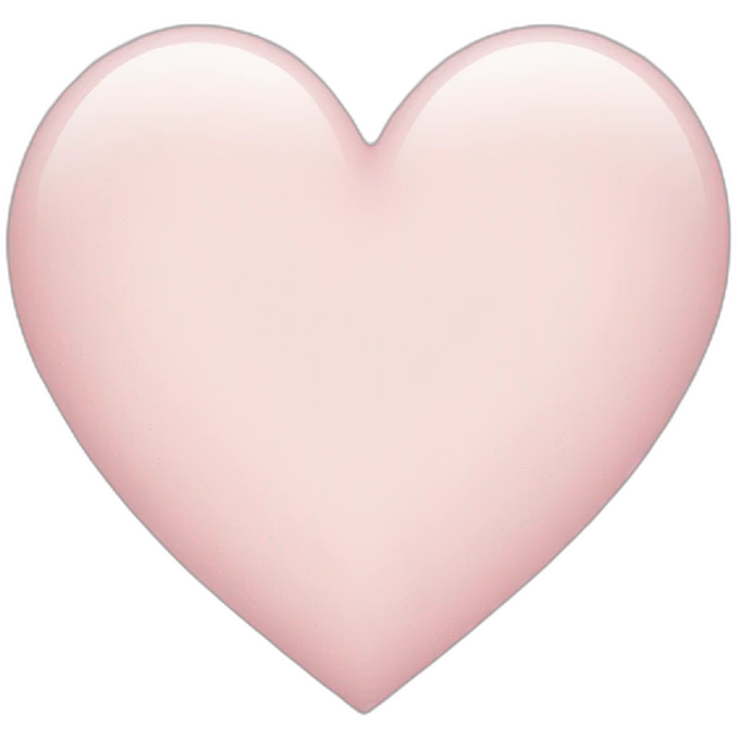 pale pink heart emoji