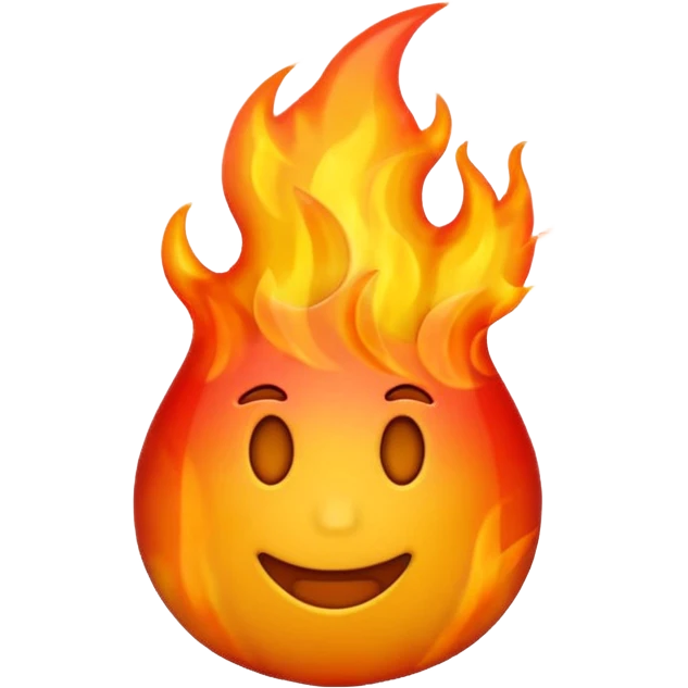 number ten emoji with burning effect emoji