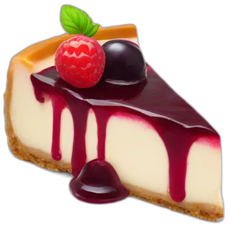 No bake cheesecake with 3 jams emoji
