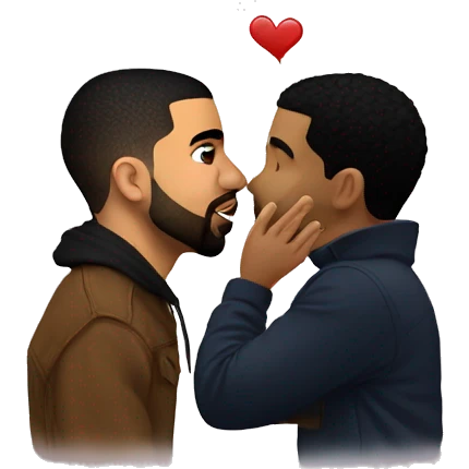 Drake kissing drake  emoji