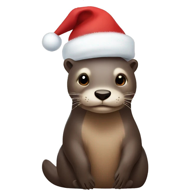 Otter Christmas  emoji