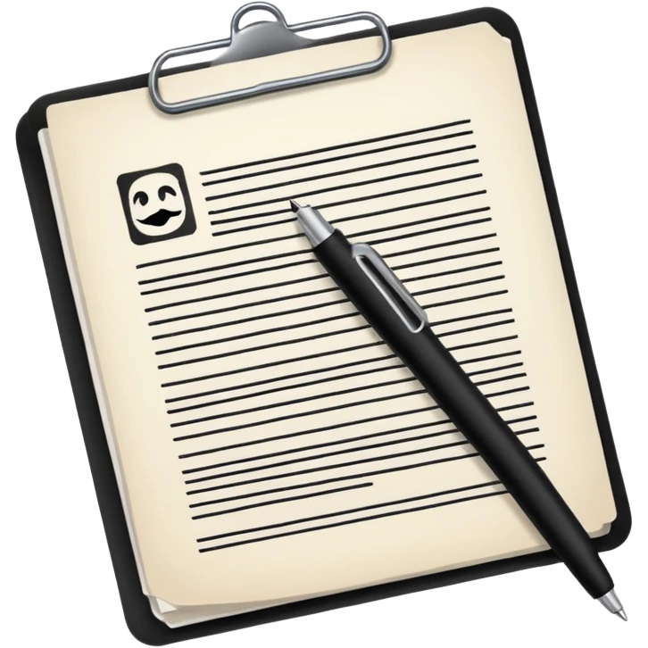 documents and personal license emoji