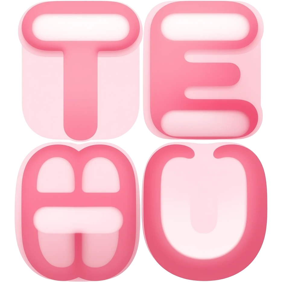 Pink word temu logo emoji