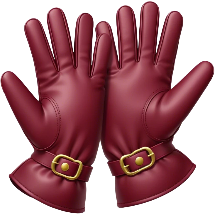 burgundy gloves emoji