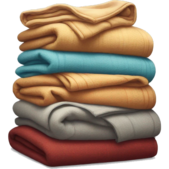 stack of warm blankets  emoji