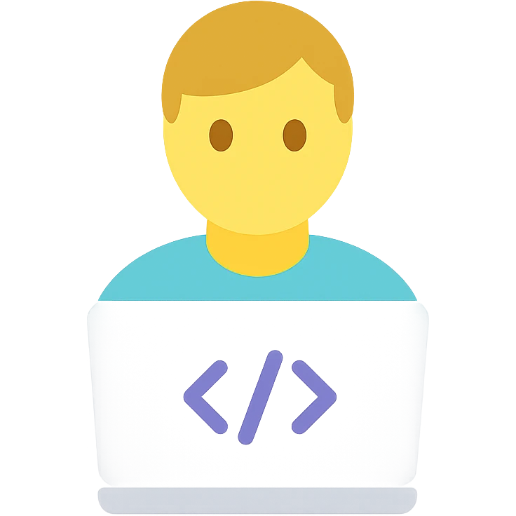 coder at a computer emoji