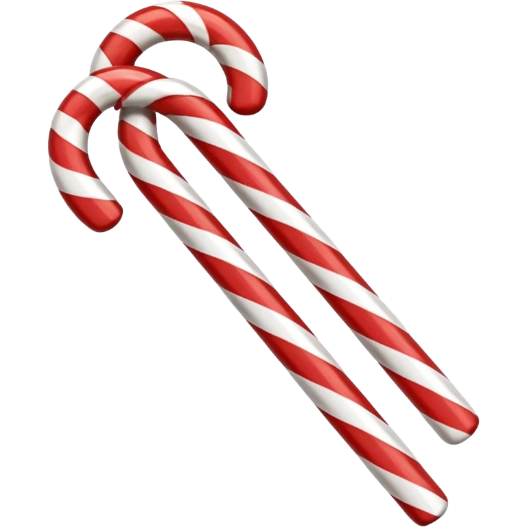 candy cane with classic red and white stripes emoji