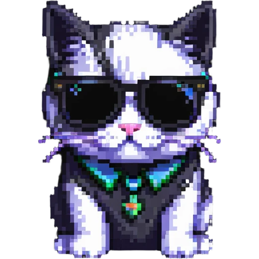 cool cat with dark sunglasses emoji