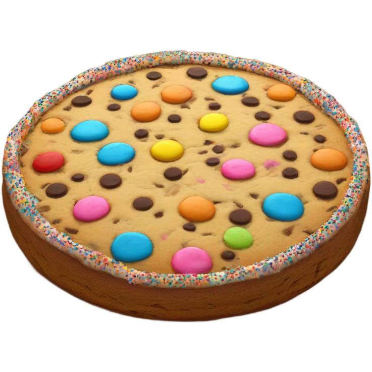 Ginormous cookie cake  emoji