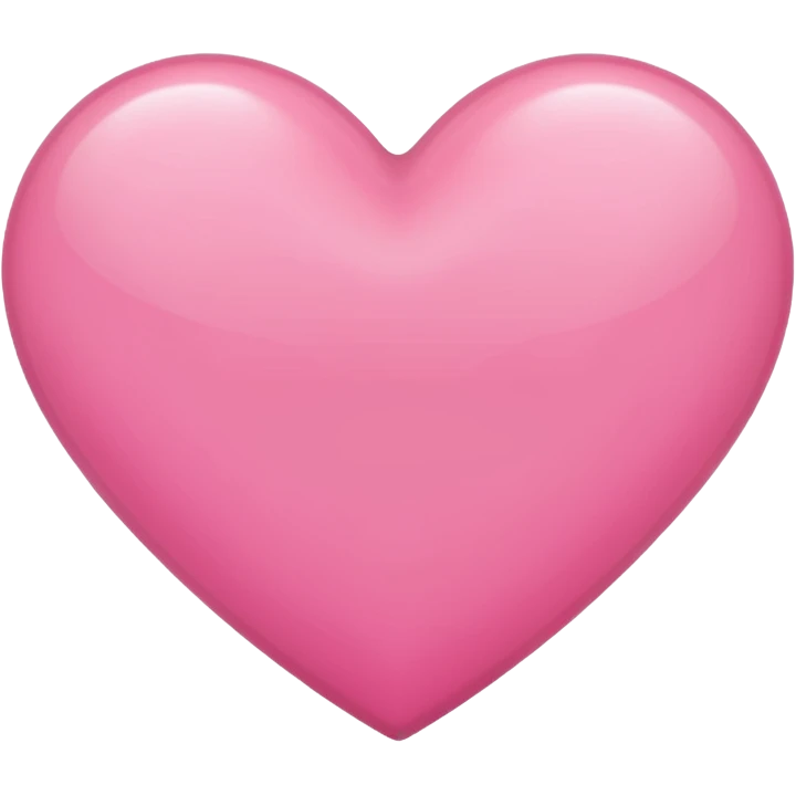 Pink heart no face emoji