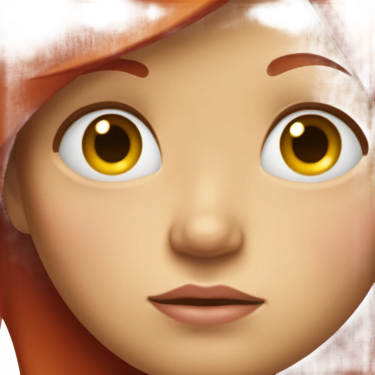 red hair white girl crying emoji