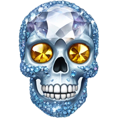 Swarovski skull emoji