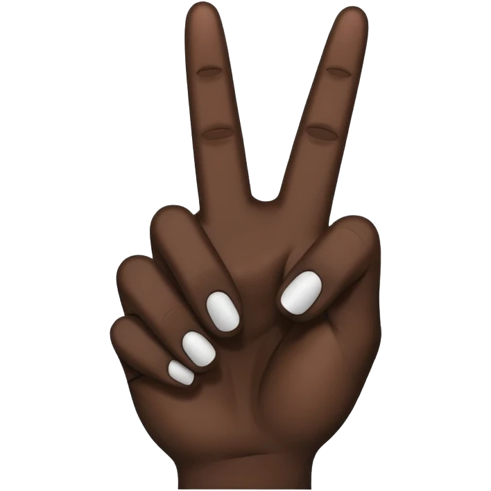 Middle finger emoji black emoji