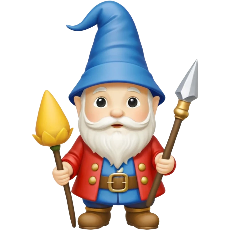 Gnomo da giardino con cappello  emoji