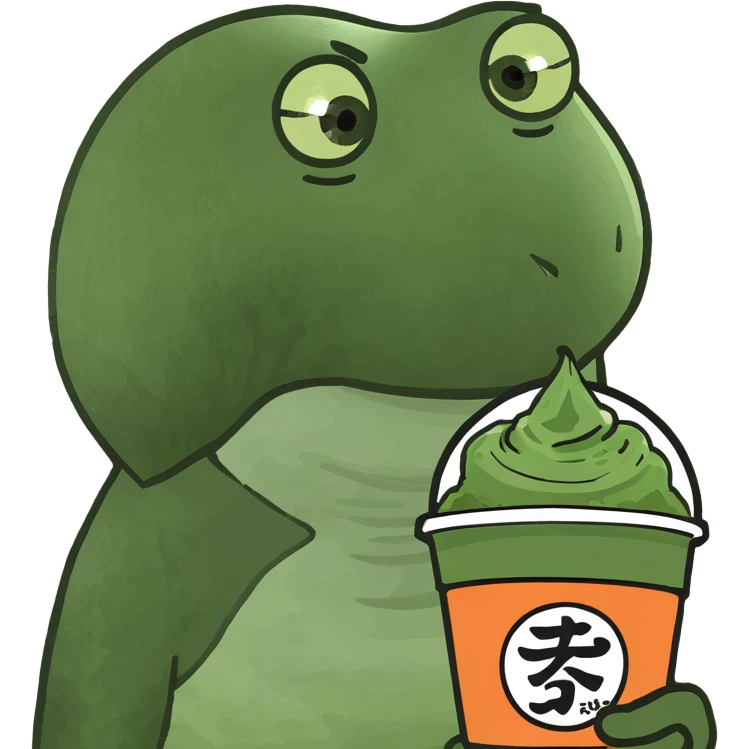 Boy who holds matcha emoji