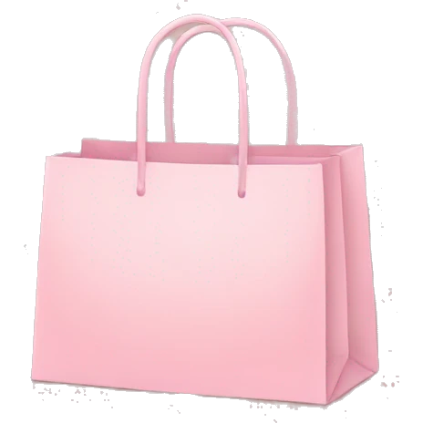 Light pink shopping bags emoji