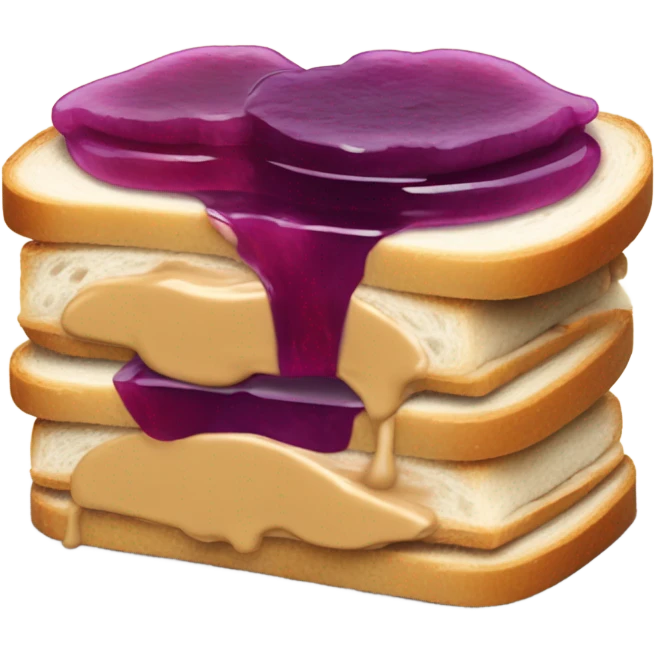 Peanut butter ￼ and jelly emoji