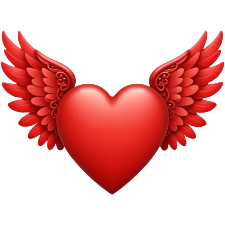 fairytale wings heart emoji