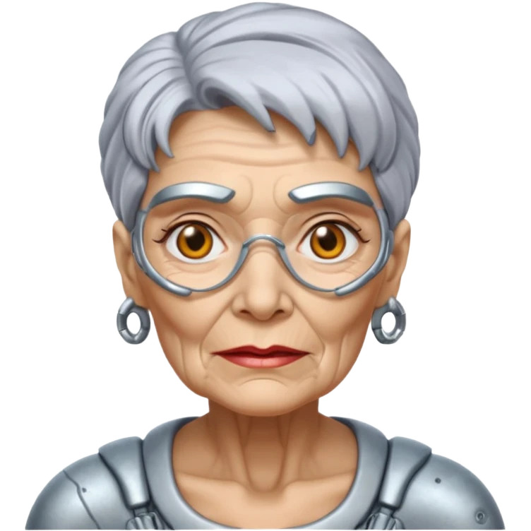 cyborg grandma emoji