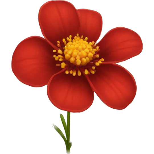 Red flower emoji