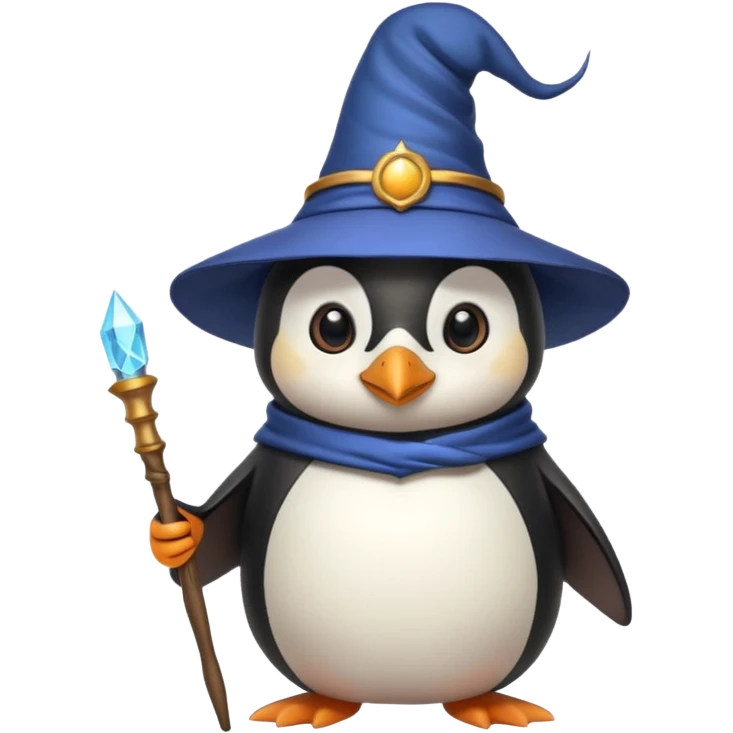Penguin Wizard emoji