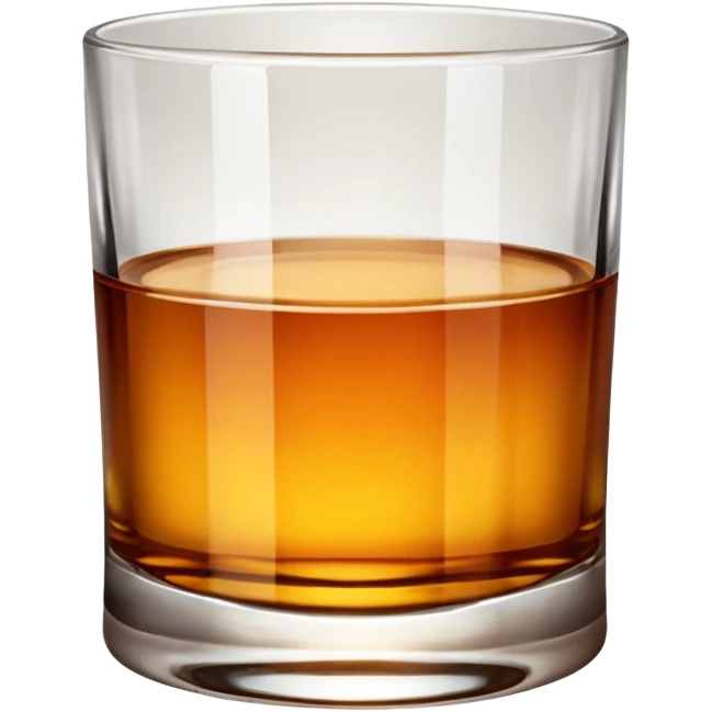 glass of whiskey, no splashes emoji