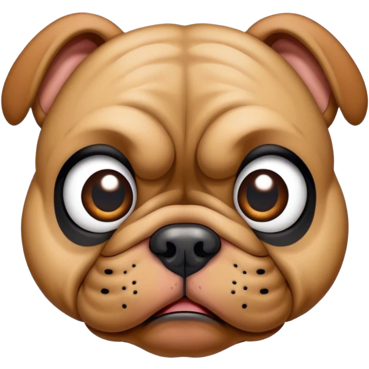 spider bulldog face emoji