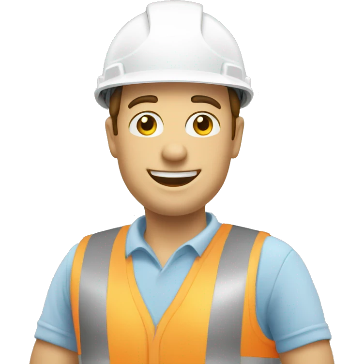 builder with white helmet and thumbs up gesture emoji