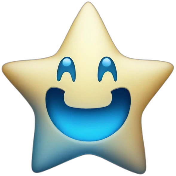 star struck smiley blue emoji