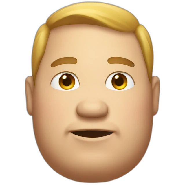 fat guy emoji