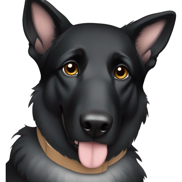 Black German Shepherd emoji
