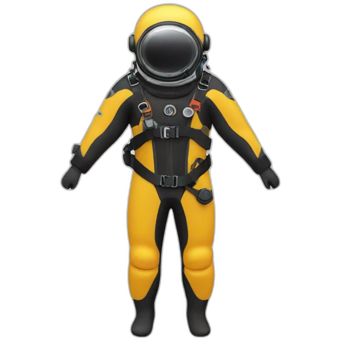 Dry suit diver emoji
