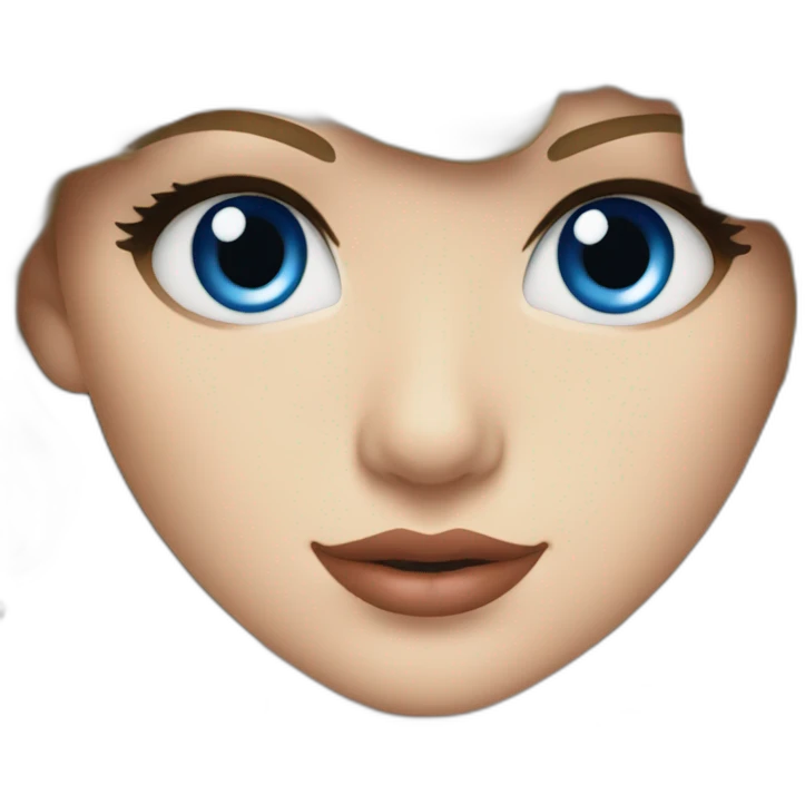 Taylor Swift with blue eyes emoji