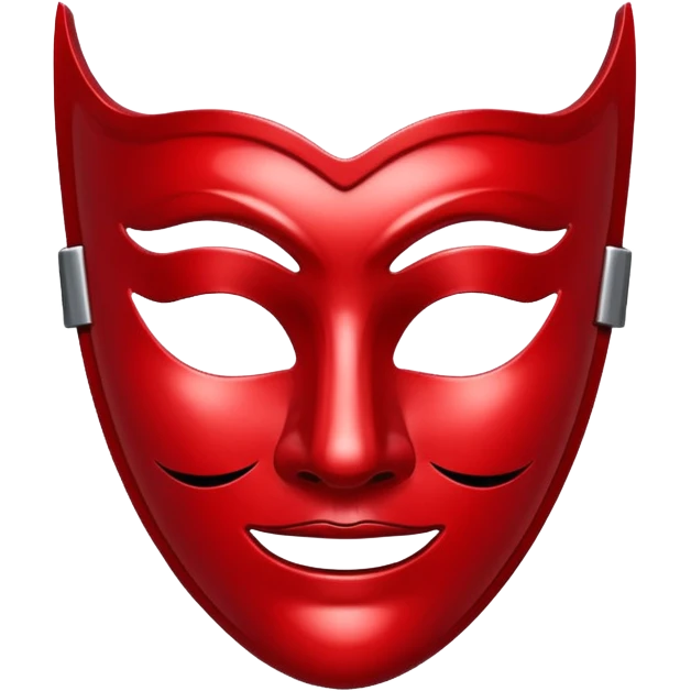 🎭 in red  emoji