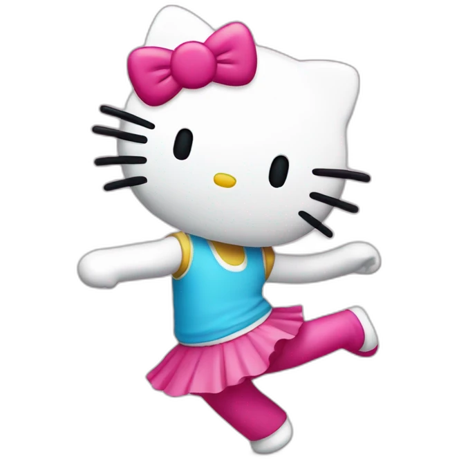 Hello kitty danse emoji