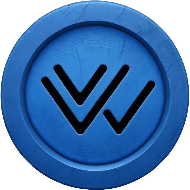 blue tick ✅ in circular form with a rough outer body  emoji