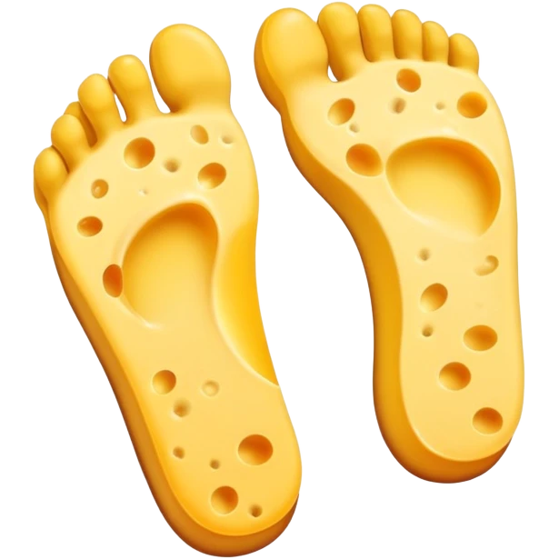 Feet with smelly cheese wafts coming off them  emoji