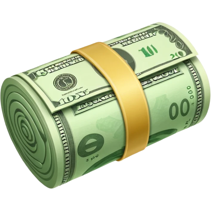money in tube emoji