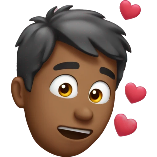 throwing up hearts emoji