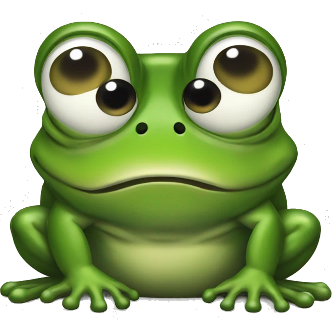 Frog in the army with ptsd emoji