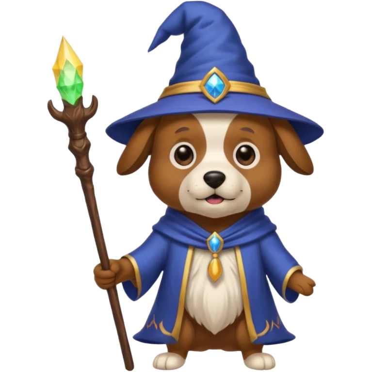 Dog wizard emoji