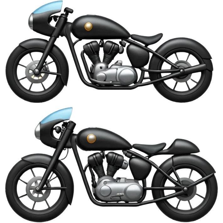 Bullet bike with black emoji