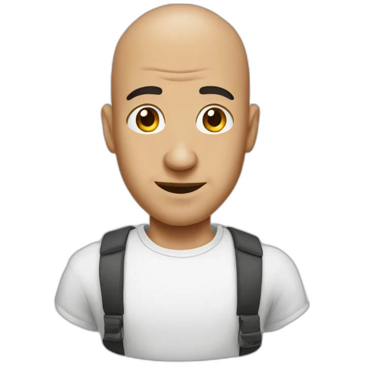bald man with big nose emoji