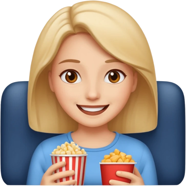영화보는 여자 emoji