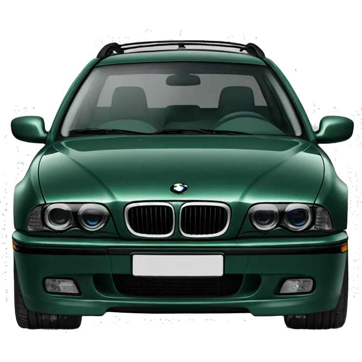 Dark Green BMW E39 540i touring emoji
